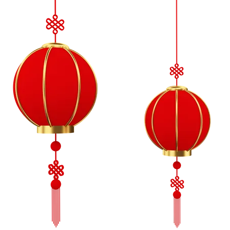 Chinese Lampion  3D Illustration