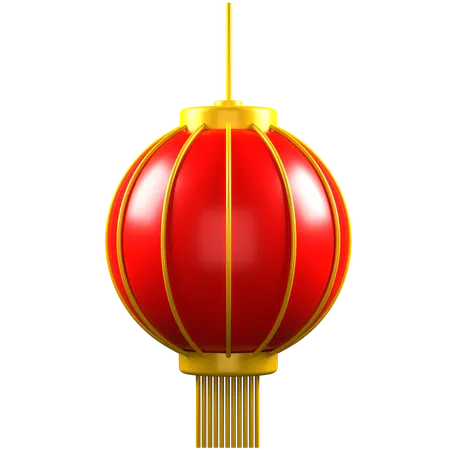 3 D Render Chinese Lantern Illustration 3D Icon