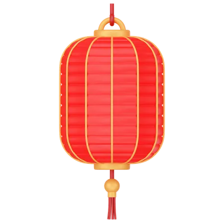 Chinese Lantern Cylindrical Shape 3 D Icon Illustrations 3D Icon