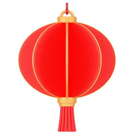 Chinese Paper Lantern Art Round Shape 3 D Icon Render 3D Icon
