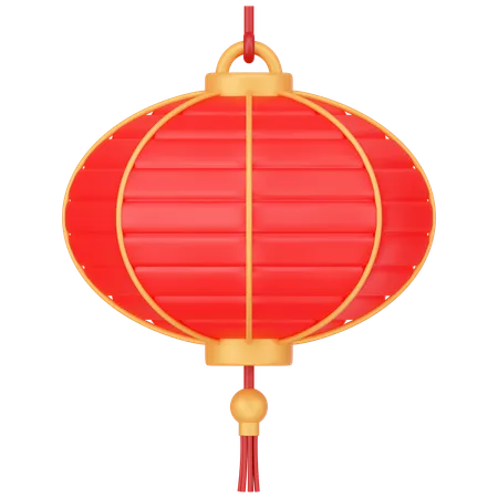 Chinese Lantern Round Shape 3D Icon