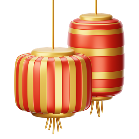 Chinese Lantern  3D Icon