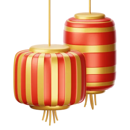 Chinese Lantern  3D Icon