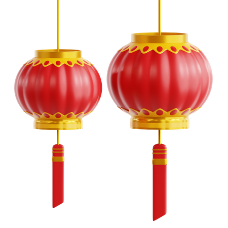 Chinese Lantern  3D Icon