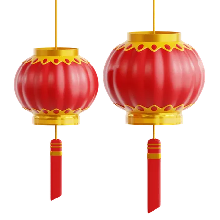 Chinese Lantern  3D Icon