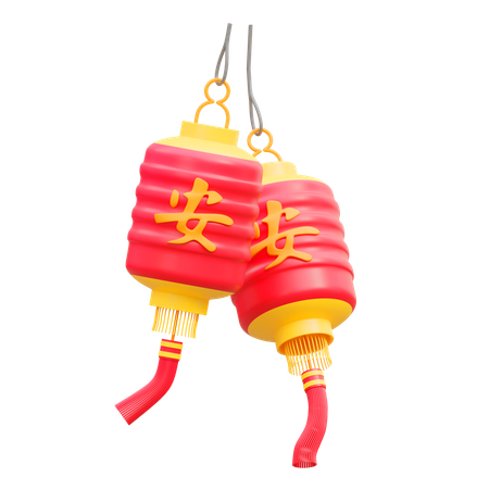 Chinese Lantern  3D Icon