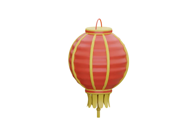 Chinese Lantern  3D Icon