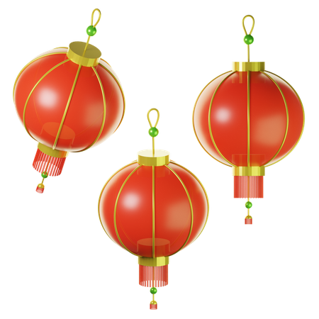 Chinese lantern  3D Icon