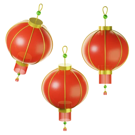 Chinese lantern  3D Icon