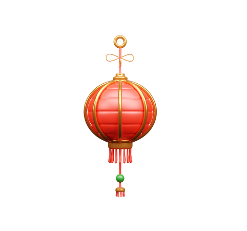 Chinese Lantern  3D Icon