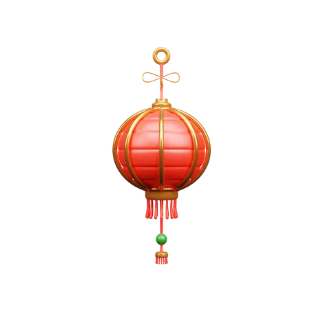 Chinese Lantern  3D Icon