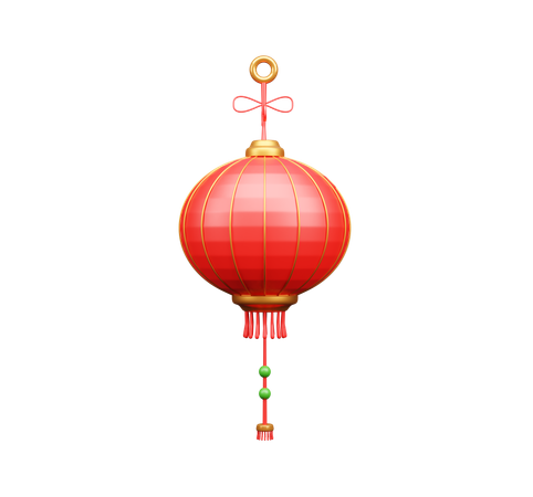 Chinese Lantern  3D Icon