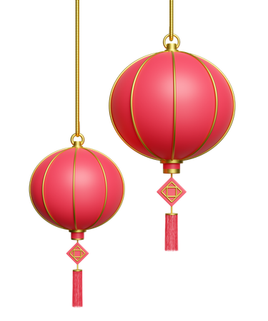 Chinese Lantern  3D Icon