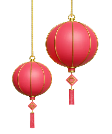 Chinese Lantern  3D Icon