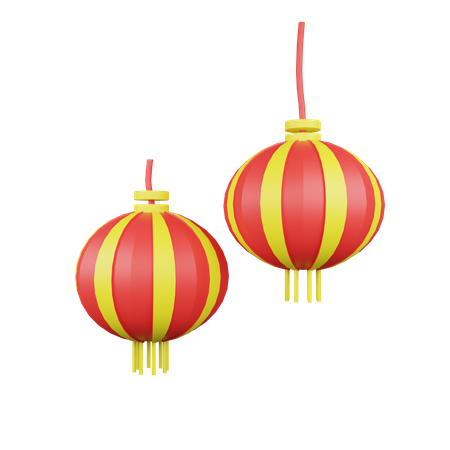 Chinese Lantern 3D Illustration