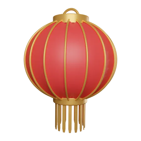 Chinese Lantern Lampion 3D Illustration
