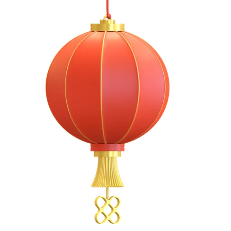 Chinese Lantern Icon Chinese New Year Symbol 3 D Render Illustration 3D Illustration