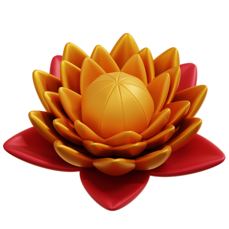Chinese Lotus  3D Icon