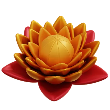 Chinese Lotus  3D Icon