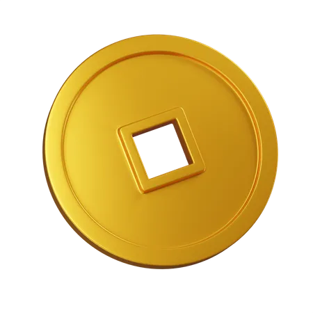 Chinese Lucky Coin  3D Icon