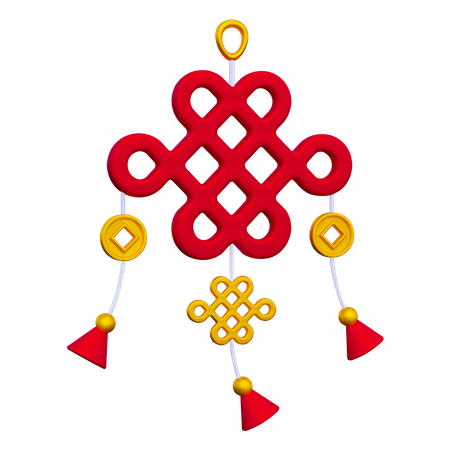 Chinese Lucky Knot  3D Icon