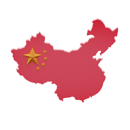 Chinese Map  3D Icon
