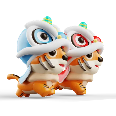 Chinese Mascot  3D Illustration