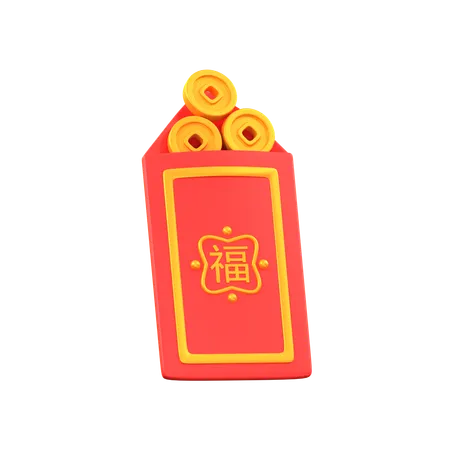 Chinese Money envelope  3D Icon