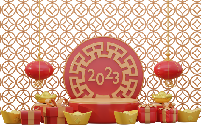 Chinese new year 2023 celebration 3D Icon