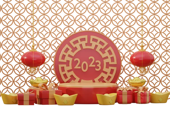 Chinese new year 2023 celebration 3D Icon