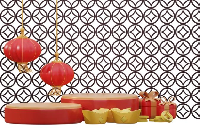 Chinese new year decoration 3D Icon