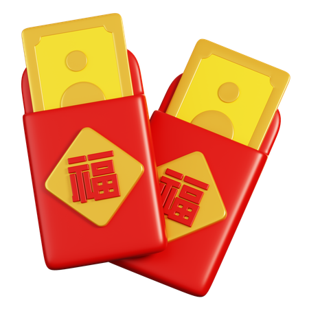 Chinese New Year Envelope  3D Icon