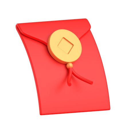 Chinese new year envelope 3D Illustration