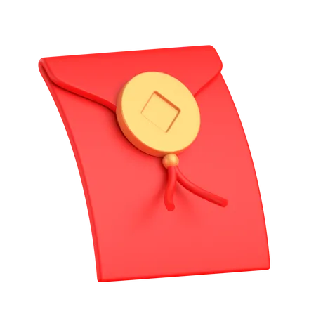 Chinese new year envelope 3D Illustration