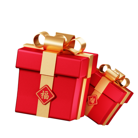 Chinese New Year Gifts  3D Icon
