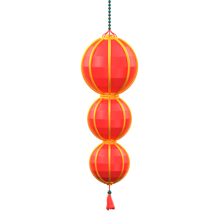 Chinese New Year lantern  3D Icon