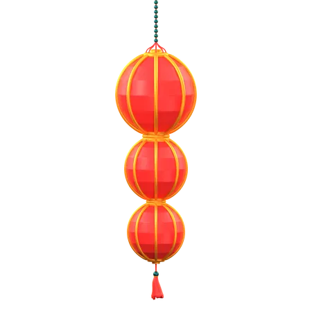 Chinese New Year lantern  3D Icon