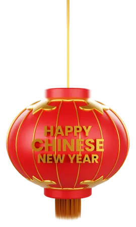 Chinese New Year Lantern  3D Icon