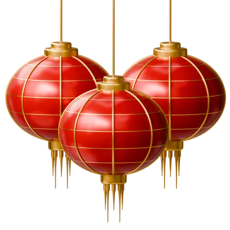 Chinese New Year Lantern  3D Icon