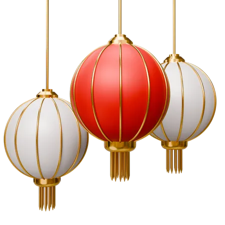 Chinese New Year Lantern  3D Icon