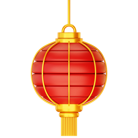 Chinese New Year Lantern  3D Icon