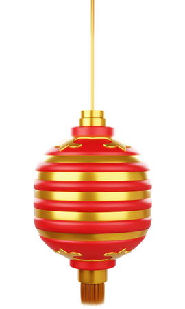 Chinese New Year Lantern  3D Icon