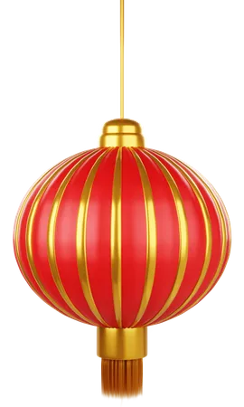 Chinese New Year Lantern  3D Icon