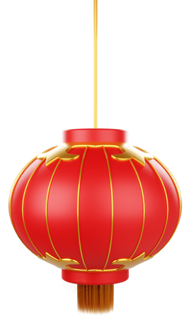 Chinese New Year Lantern  3D Icon