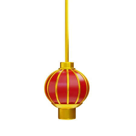 Chinese new year lantern 3D Illustration
