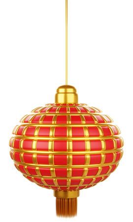 Chinese New Year Lantern 3D Icon