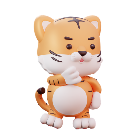 Chinese New Year Mascot Tiger  3D Illustration