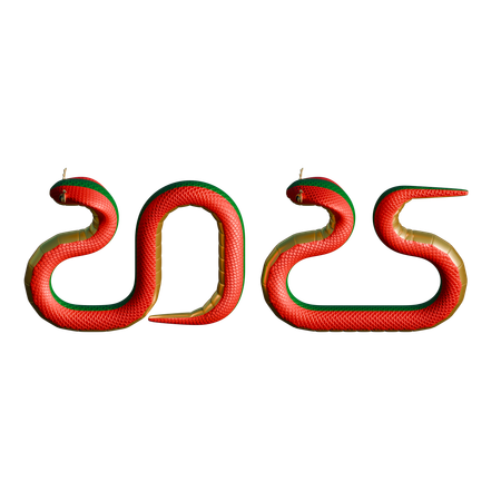 Chinese New Year Of Serpent  3D Icon