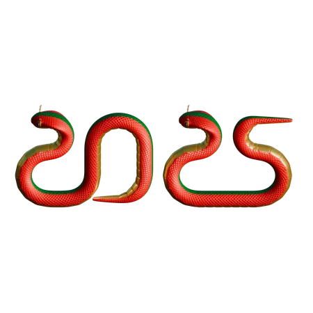 Chinese New Year Of Serpent  3D Icon