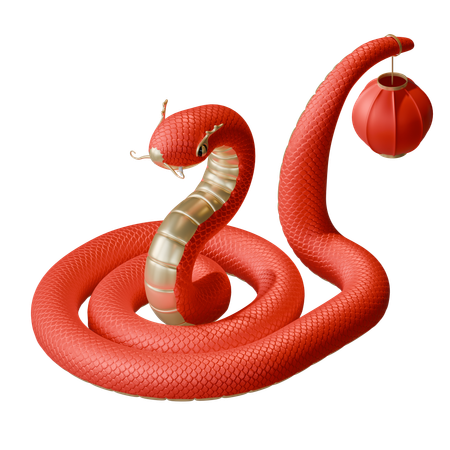 Chinese New Year Of Snake  3D Icon